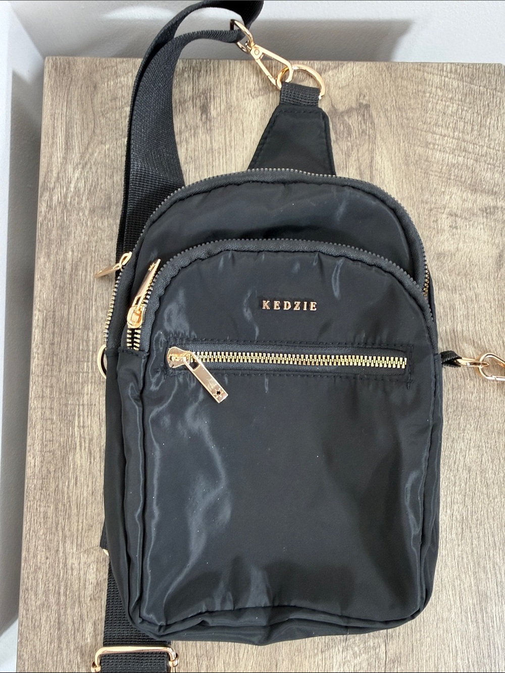 Kedzie Black Crossbody Sling Bag for women